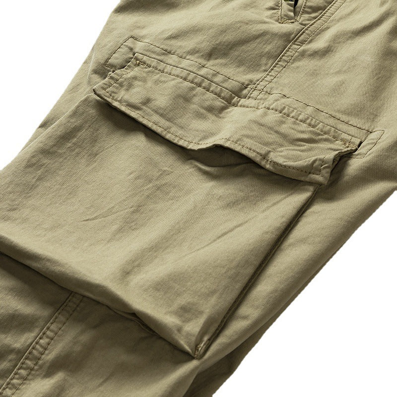 Herren Stretch-Canvas Cargo-Jogger mit elastischem Bund, Multifach-Taschen und Kordelzug Echo Archiv