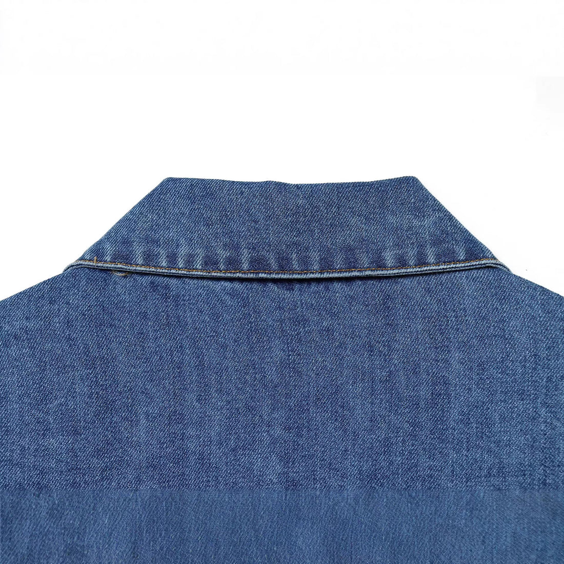 Damen Oversize Denim-Pulloverjacke mit halber Knopfleiste Echoarchiv