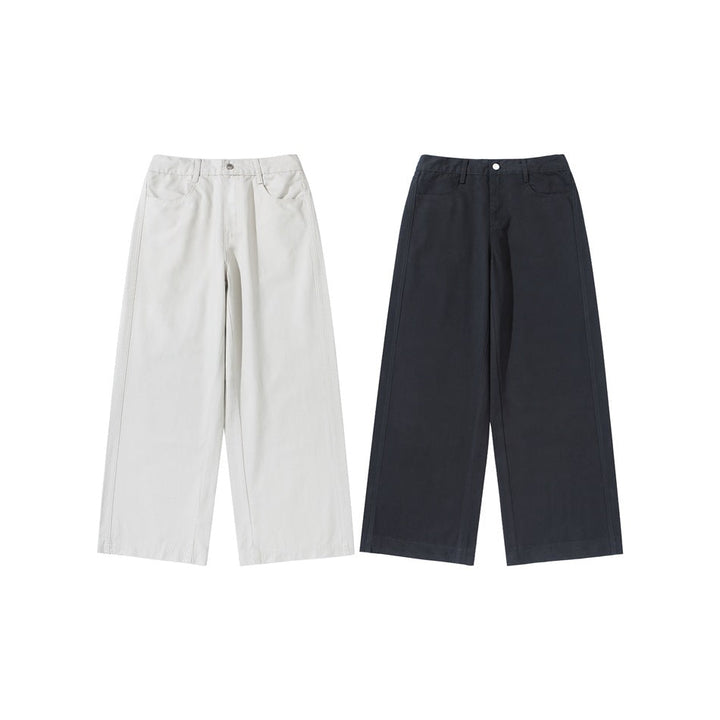Damen Hochtaillierte Culotte-Hose aus Baumwoll-Twill mit weitem Bein Echoarchiv