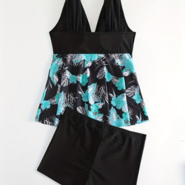 Damen Tankini-Set mit floralem Oberteil und komfortablen Badeshorts Echo Archiv