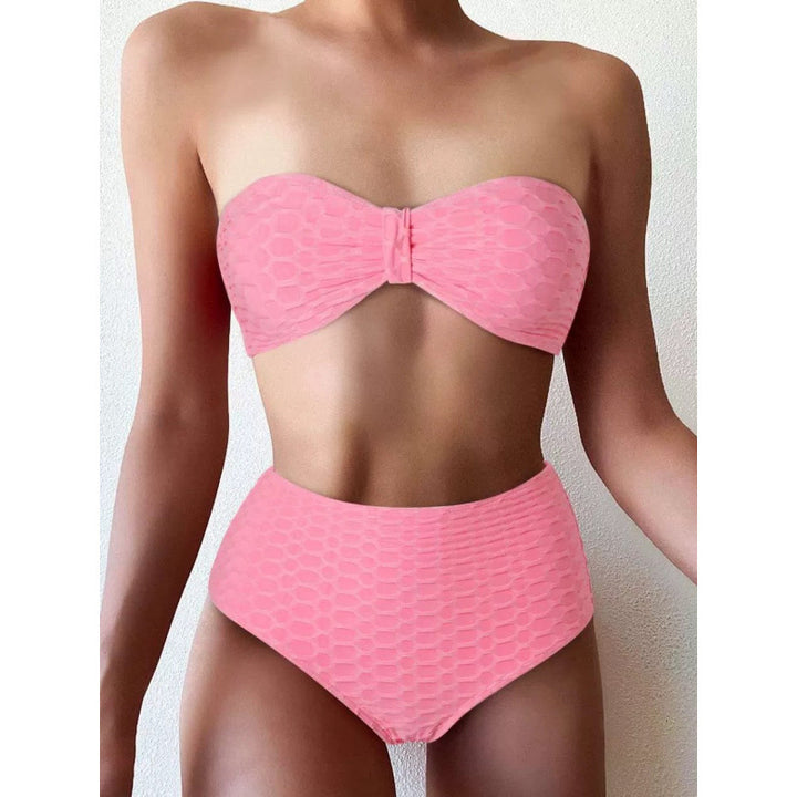 Damen Hochgeschnittener Bikini mit stylischem Knotendetail Echo Archiv