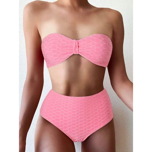 Damen Hochgeschnittener Bikini mit stylischem Knotendetail Echo Archiv