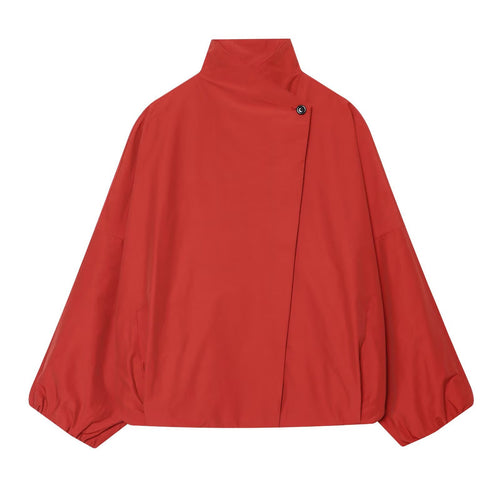 Damen Oversized Kurzjacke mit hohem Stehkragen und Ballonärmeln Echo Archiv