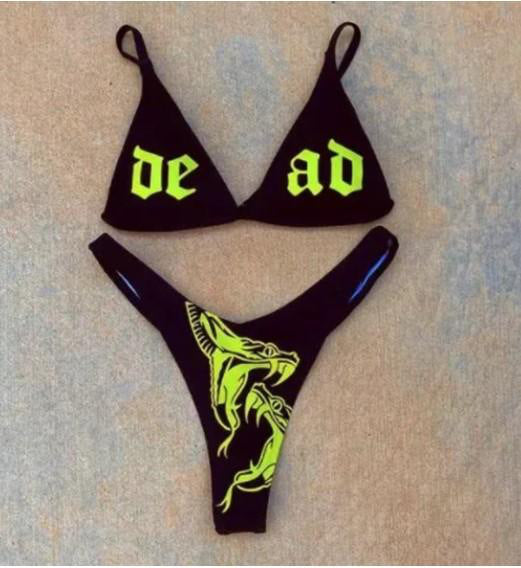 Damen Bikini-Set mit aufregendem Grafikdesign Echo Archiv