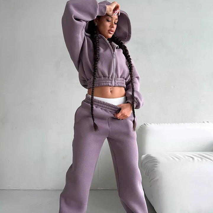Damen Sportlicher Hoodie-Overall Echo Archiv