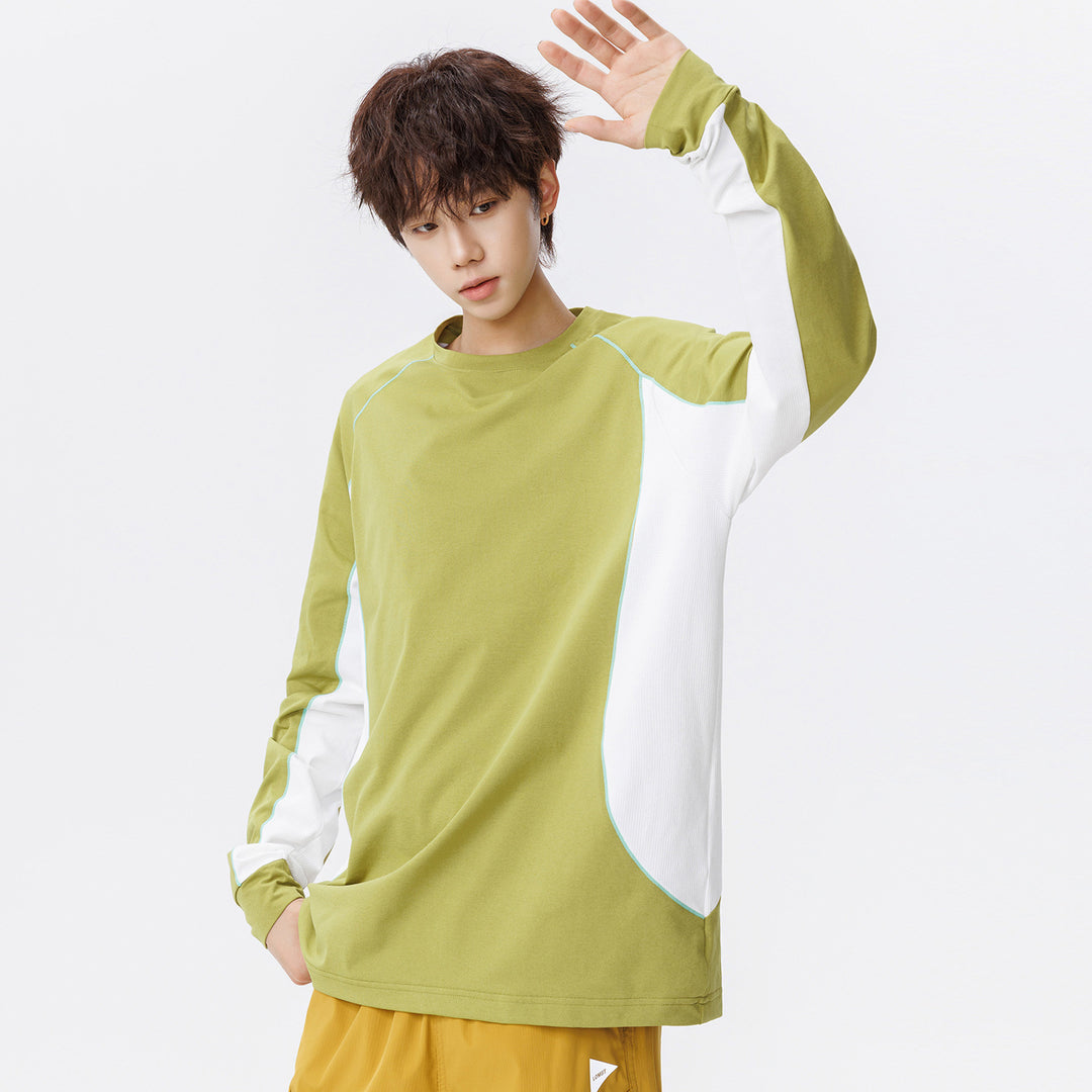 Damen Oversize-Langarmshirt mit Raglanärmeln, atmungsaktiven Seiteneinsätzen und Rundhalsausschnitt Echo Archiv