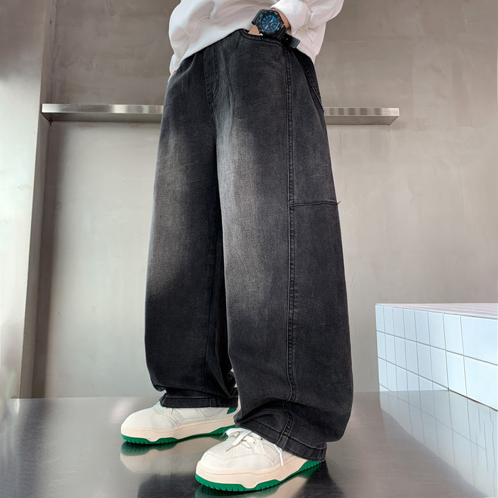 Unisex lockere Denim-Hose mit weitem Schnitt Echo Archiv