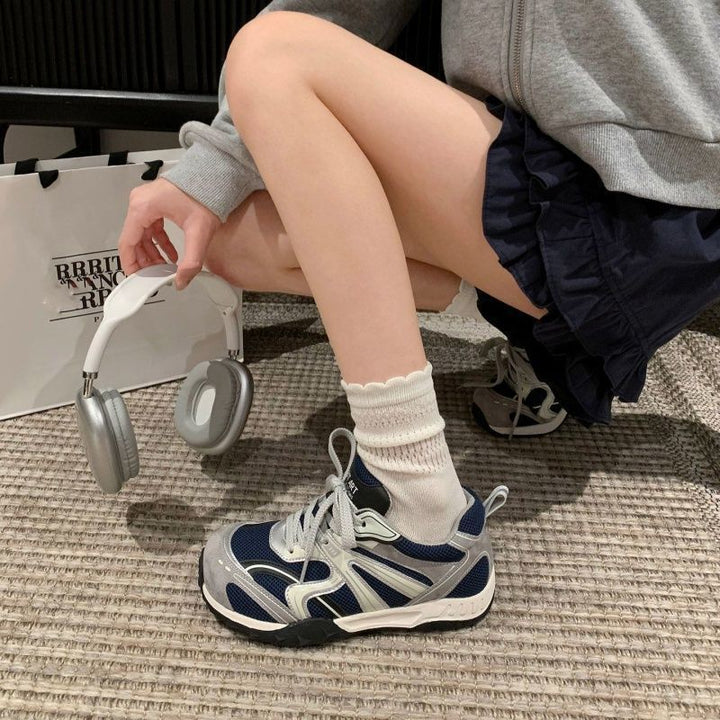Damen Sportive Retro-Chunky-Sneaker mit atmungsaktivem Mesh und robuster Profilsohle Echo Archiv