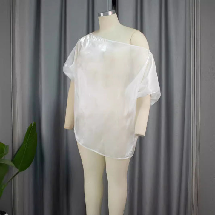 Damen Transparente Chiffon-Bluse Echo Archiv