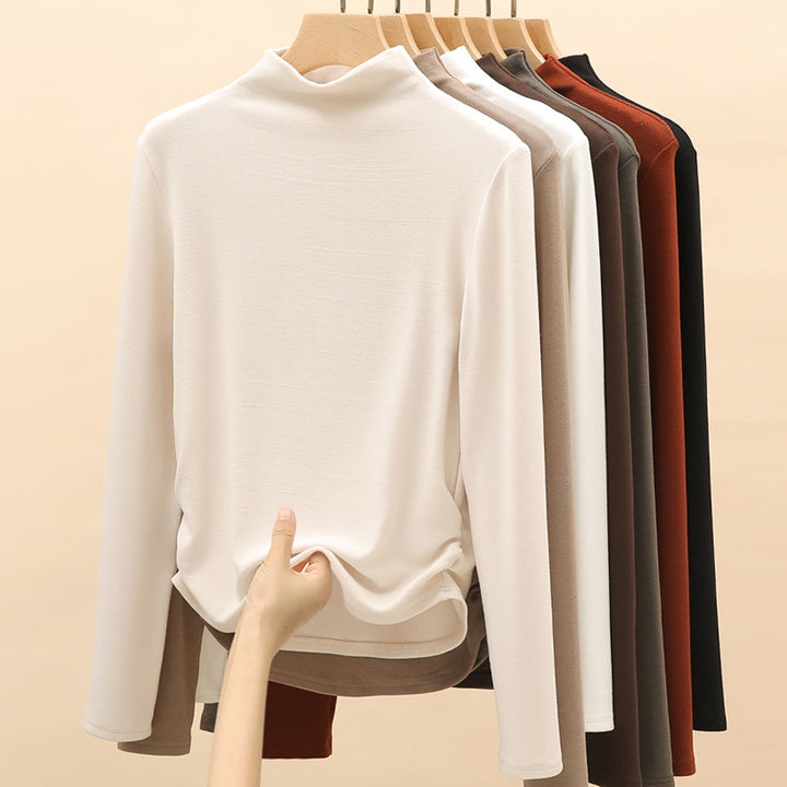 Damen Elegantes Langarmshirt mit hochgeschlossenem Kragen Echo Archiv 1787620449