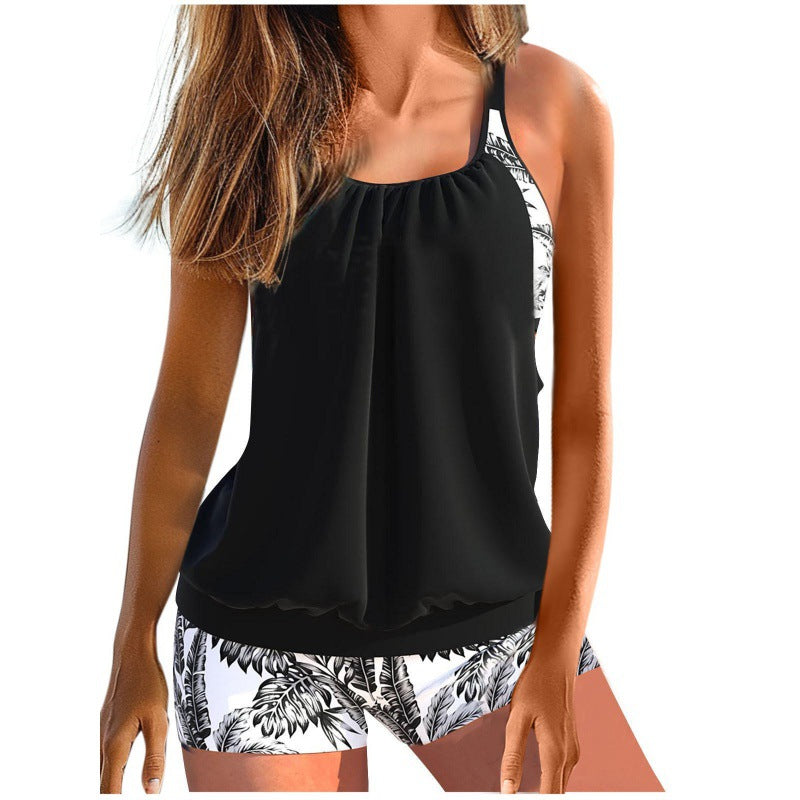 Damen Tankini-Set mit raffinierten Rüschendetails und sportlichem Schnitt Echo Archiv