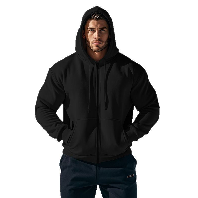 Herren funktionale Kapuzenjacke mit hochschließendem Reißverschluss und praktischen Taschen Echoarchiv