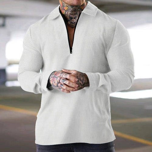 Herren Poloshirt mit hochwertigem Reißverschluss und lässigem Schnitt Echoarchiv