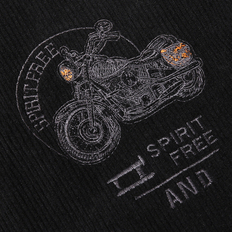Herren Modische Bomberjacke mit stylischem Motorrad-Design Echo Archiv