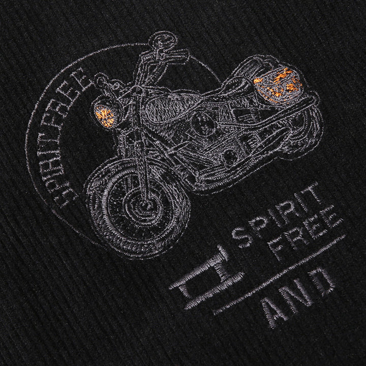 Herren Modische Bomberjacke mit stylischem Motorrad-Design Echo Archiv