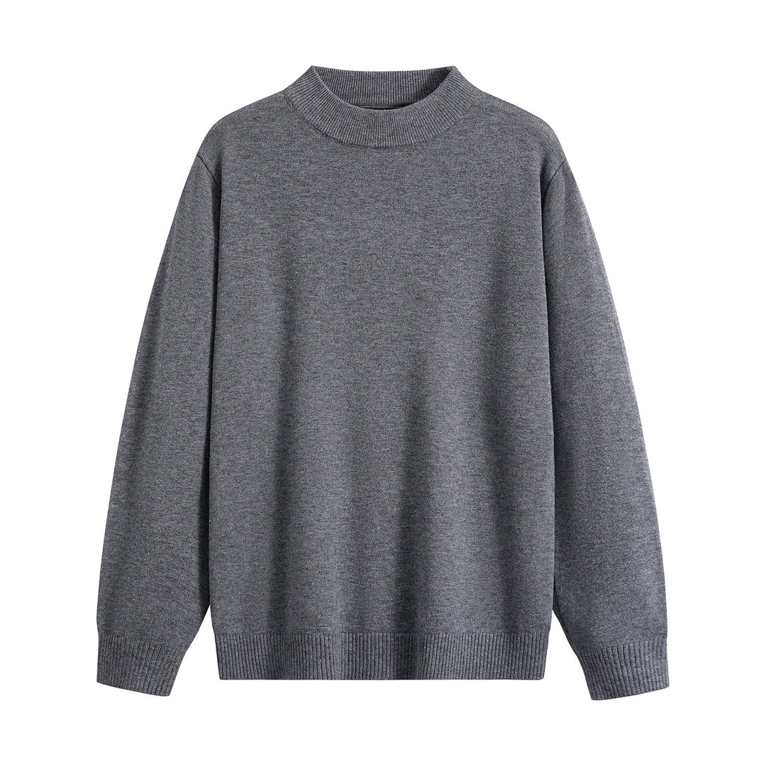 Unisex Oversize Rundhals-Pullover aus schwerer Baumwollmischung mit gerippten Bündchen Echoarchiv