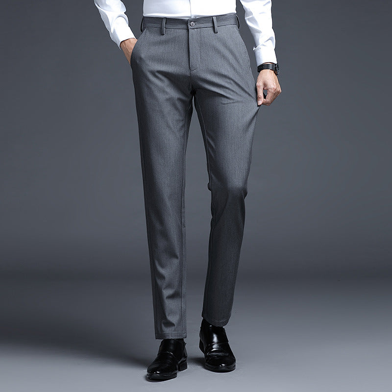 Herren Formelle Slim-Fit Anzughose mit Stretchbund und Bügelfalte Echo Archiv