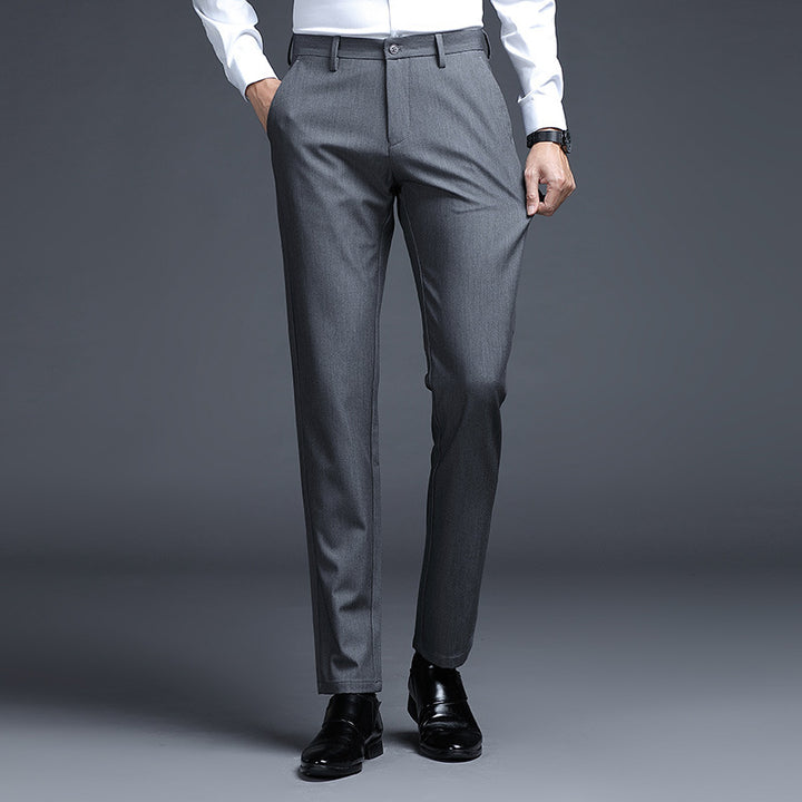 Herren Formelle Slim-Fit Anzughose mit Stretchbund und Bügelfalte Echo Archiv