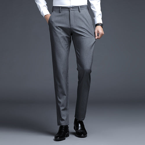 Herren Formelle Slim-Fit Anzughose mit Stretchbund und Bügelfalte Echo Archiv