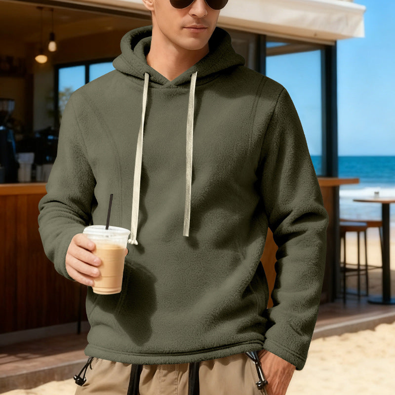 Herren Fleece-Pullover mit Kapuze Echoarchiv