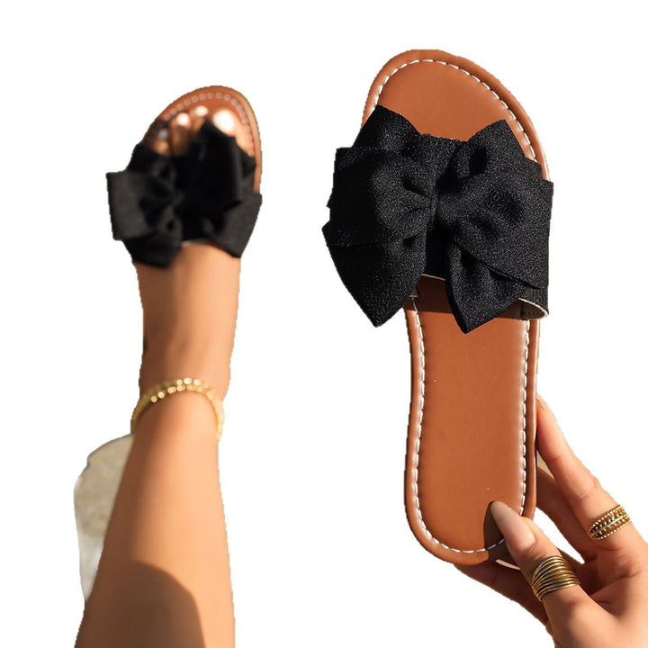 Damen nan verspielte Schleifen-Slipper mit gepolstertem Komfortfußbett Echo Archiv