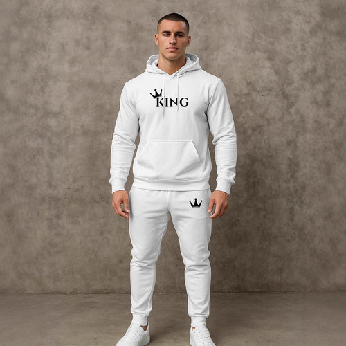 Herren hochwertiger Hoodie und Jogginghose Set Echoarchiv