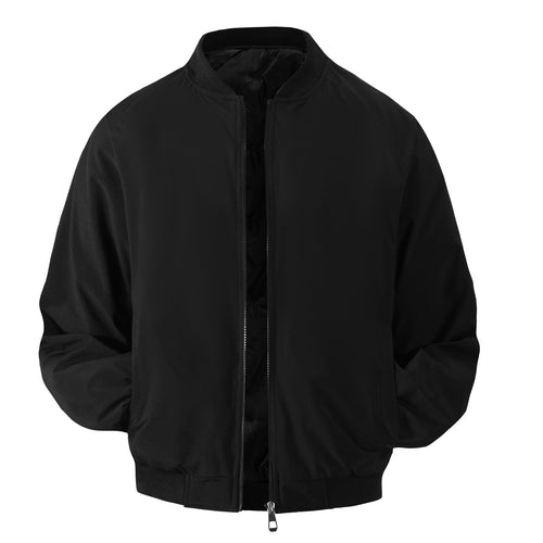 Herren Leichte Bomber-Übergangsjacke mit Raglanärmeln, geripptem Saum & windabweisender Hülle Echoarchiv