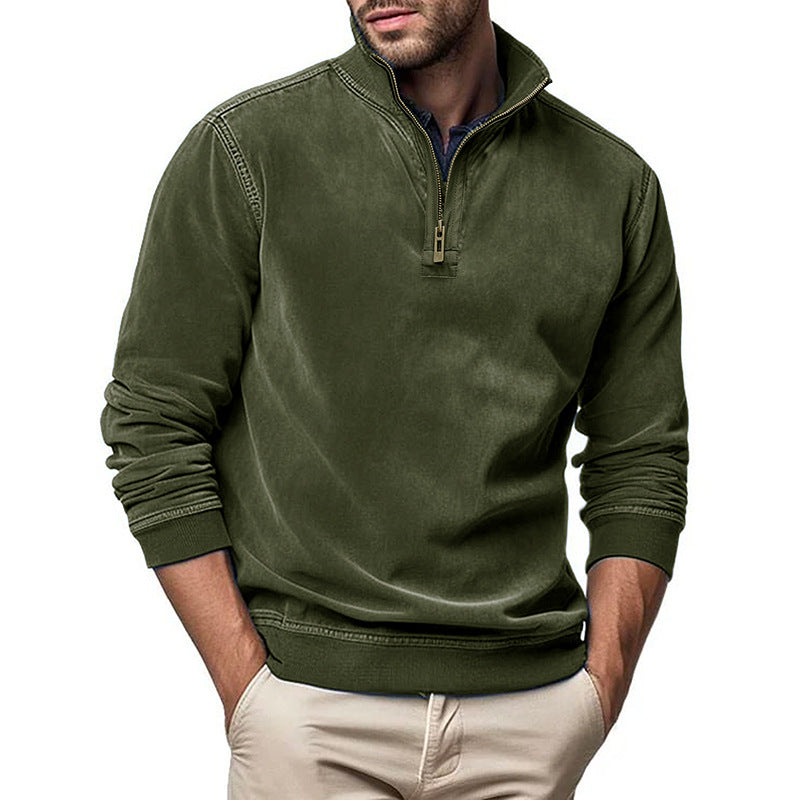 Herren modischer Stehkragenpullover Echoarchiv