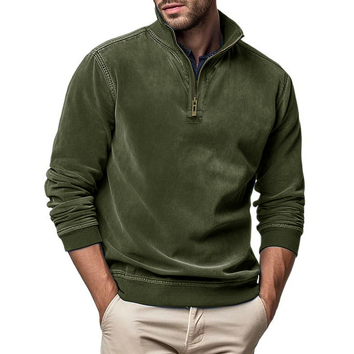 Herren modischer Stehkragenpullover Echoarchiv