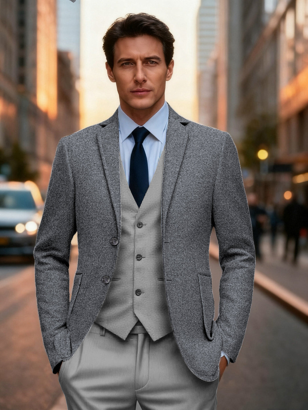 Herren klassischer einreihiger Blazer Echoarchiv