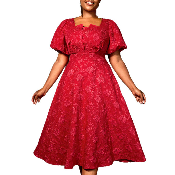 Damen Midikleid mit schwingendem Rock und floralen Mustern Echo Archiv