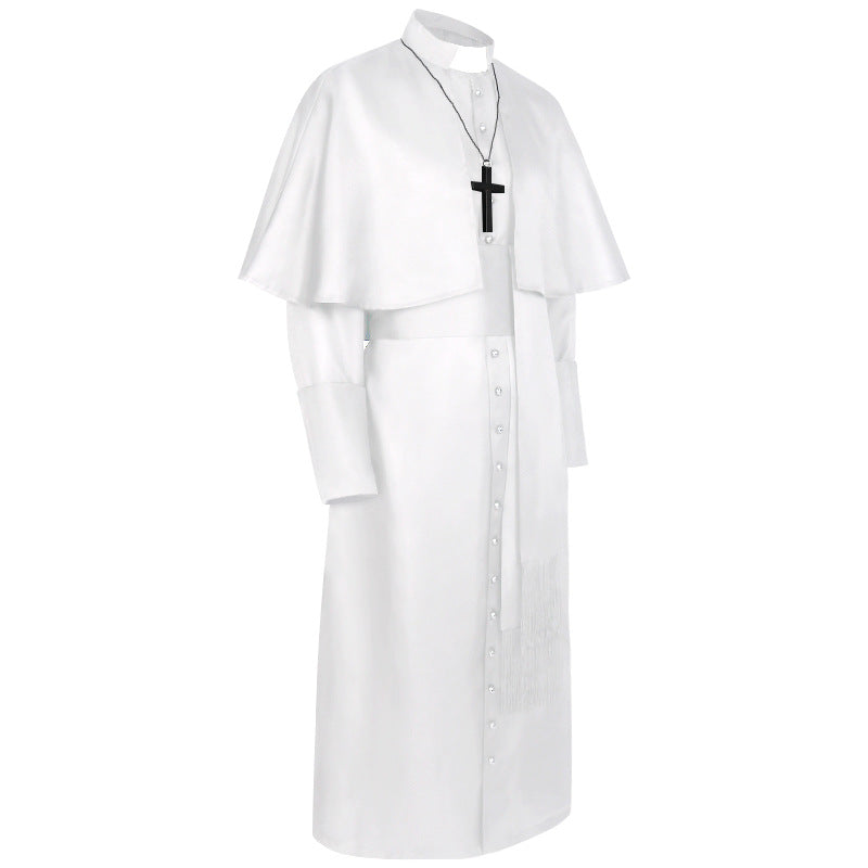 Damen nan eleganter Maxicape-Mantel mit gestuften Schultercapes und Stehkragen Echo Archiv