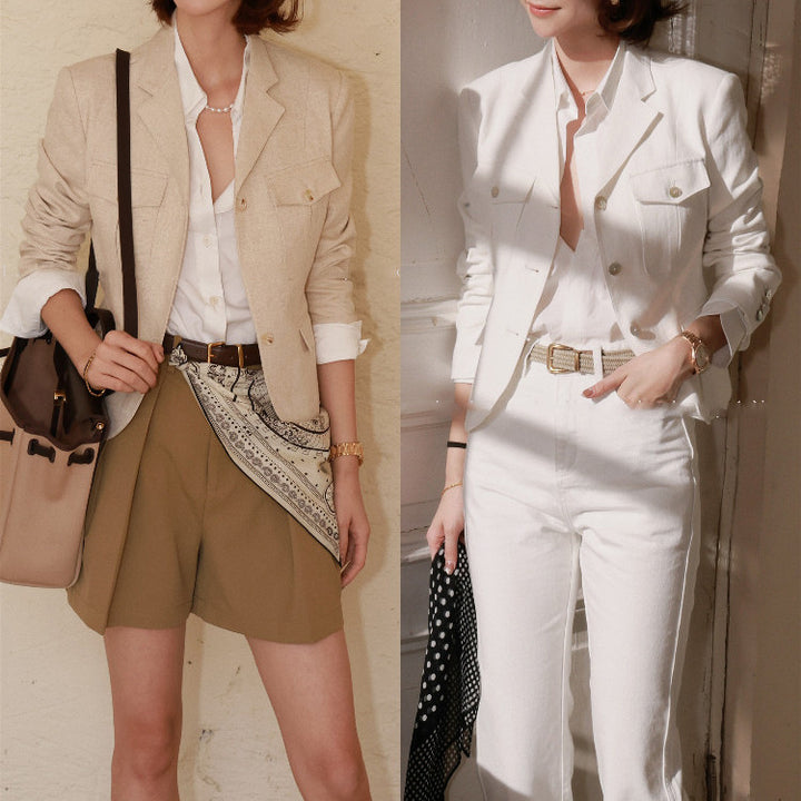 Damen Eleganter Blazer mit vielseitigen Styling-Optionen Echoarchiv