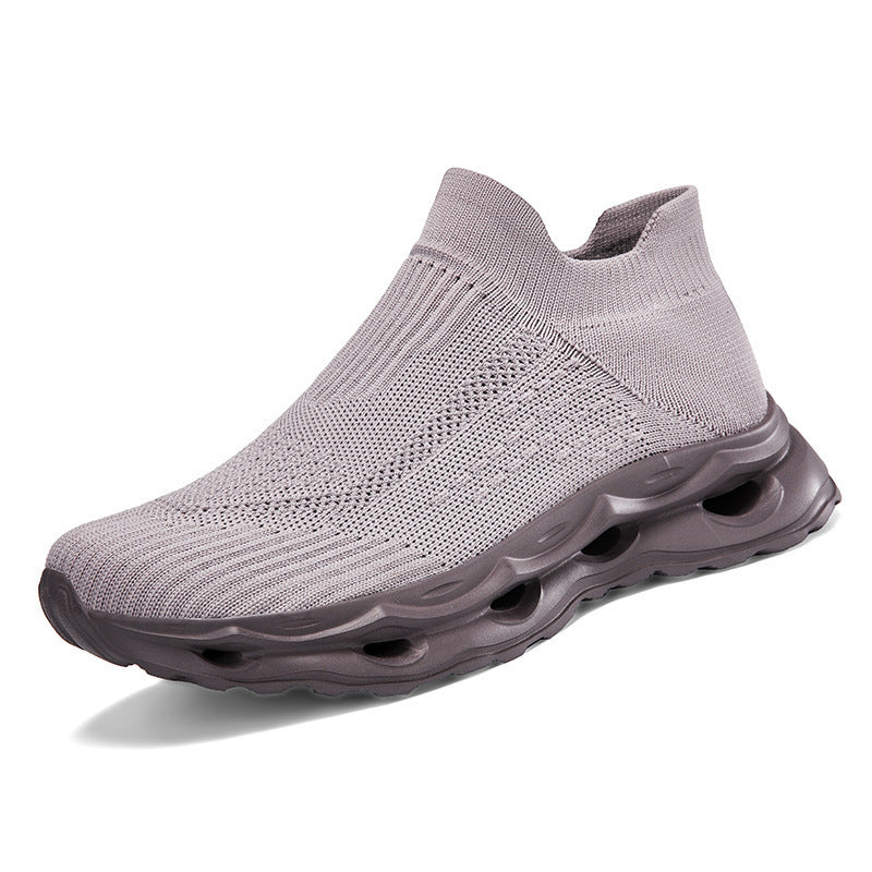 Unisex nan sockenartiger Strickslipper mit gelochter Hohlkammer-Dämpfung Echo Archiv