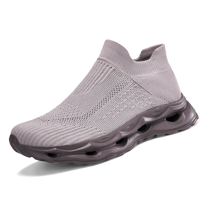 Unisex nan sockenartiger Strickslipper mit gelochter Hohlkammer-Dämpfung Echo Archiv