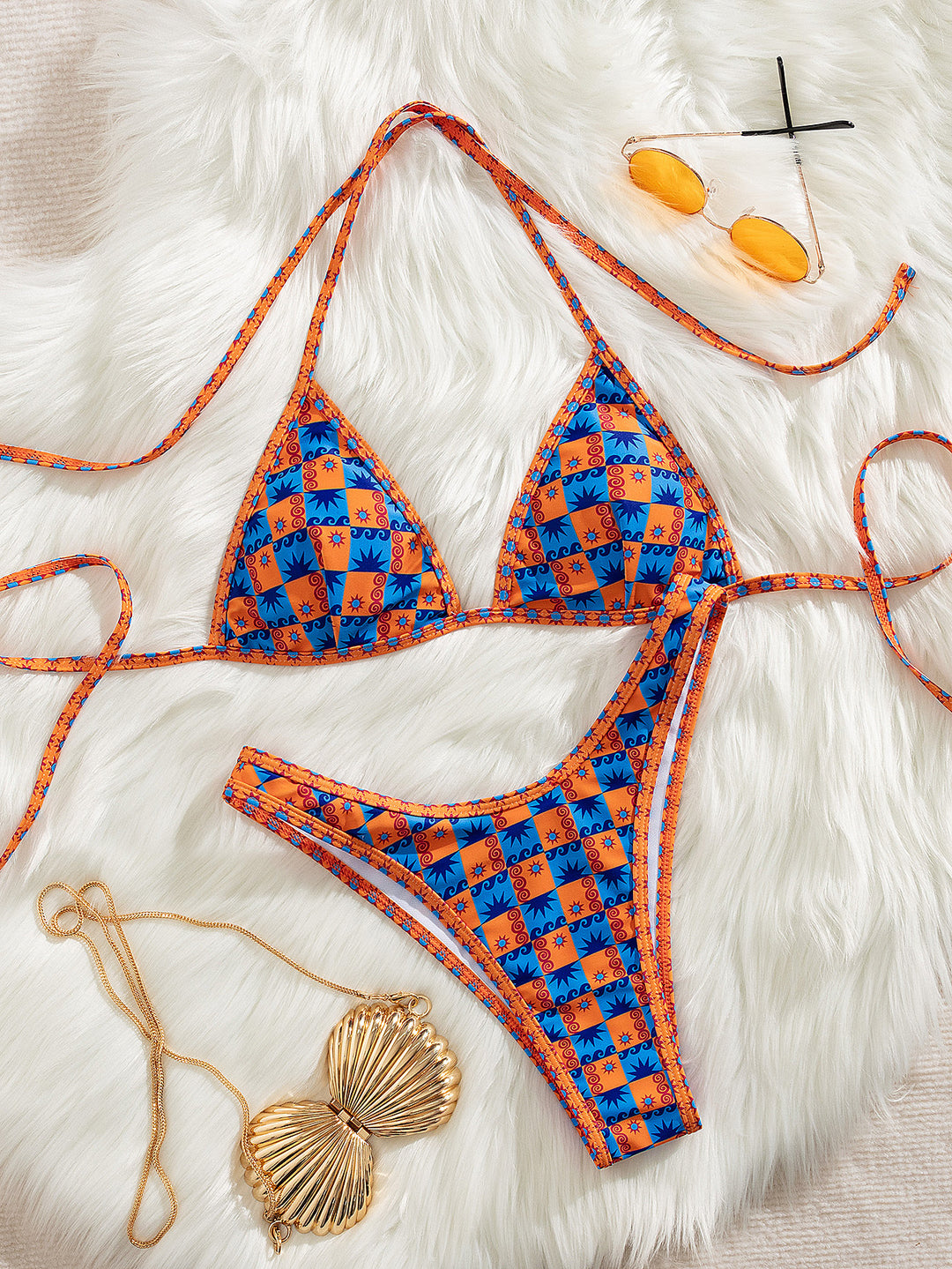 Damen Triangel-Bikini mit aufregendem Streifen-Design Echo Archiv