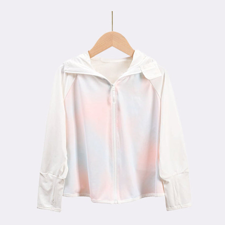 Mädchen funktionale UV-Schutzjacke mit Kapuze Echo Archiv