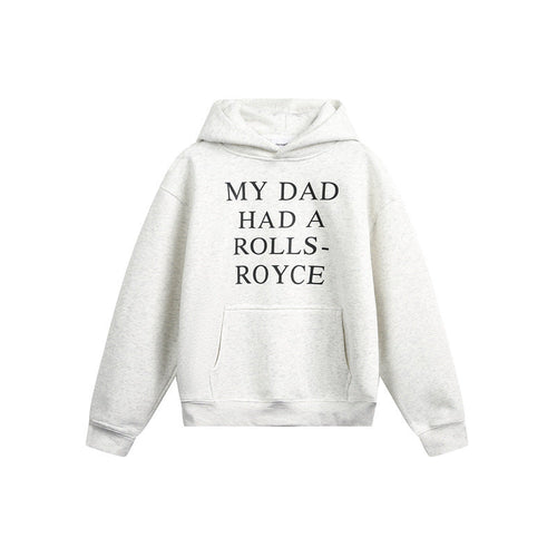 Damen Kapuzenpullover mit Statement-Print und Oversize-Schnitt Echoarchiv