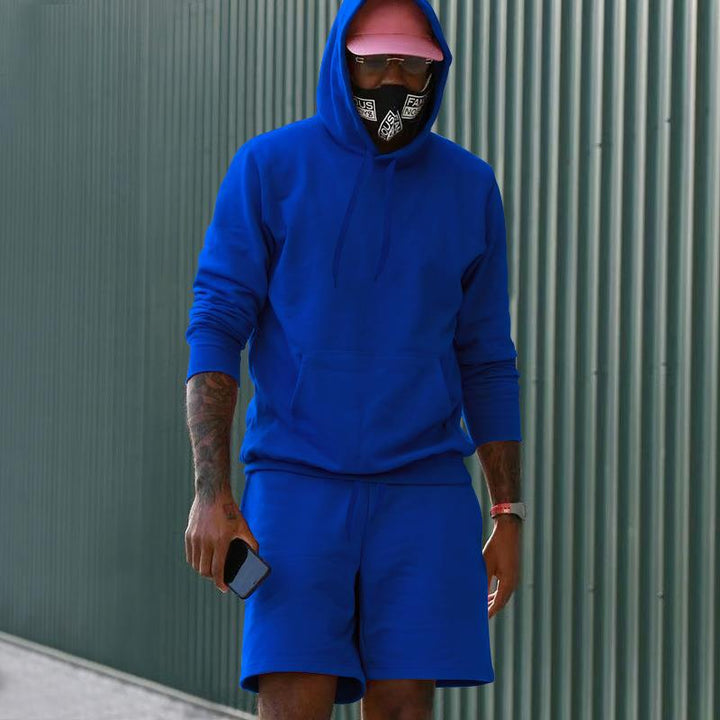 Herren sportliches Hoodie und Shorts Set Echoarchiv