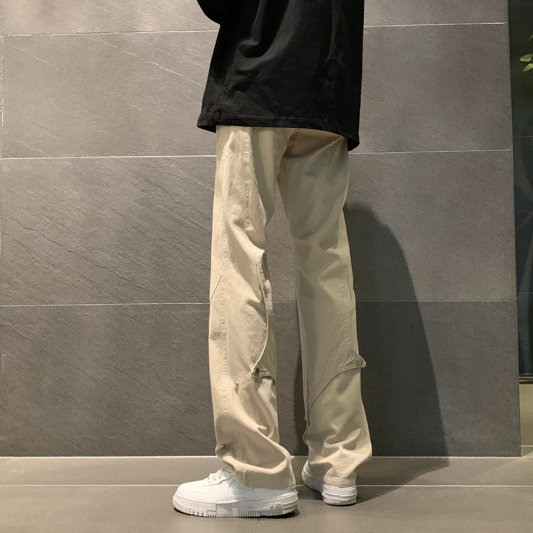 Herren lässige Utility-Hosen mit multifunktionalen Taschen und verstellbarem Bund Echoarchiv