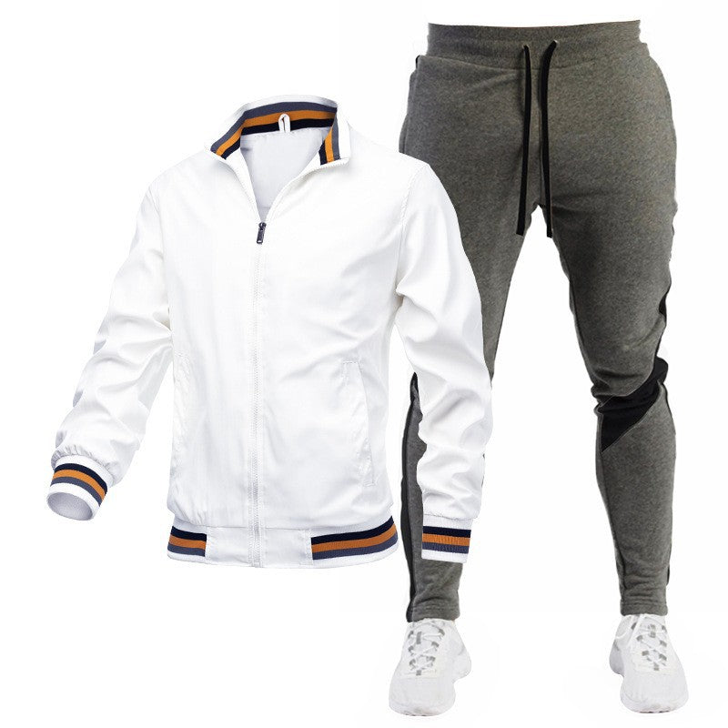 Herren Sportliches Trackjacke und Jogginghose Set Echo Archiv