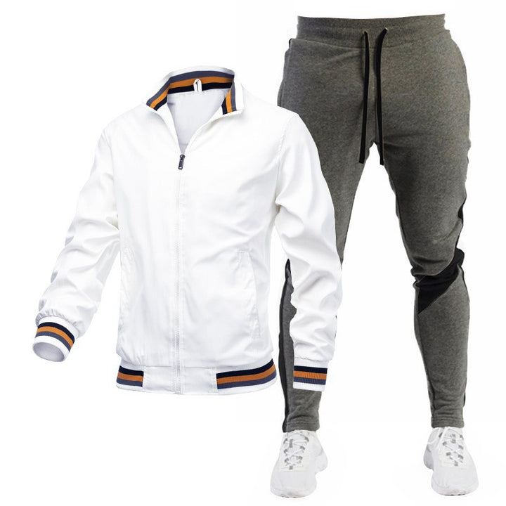 Herren Sportliches Trackjacke und Jogginghose Set Echo Archiv