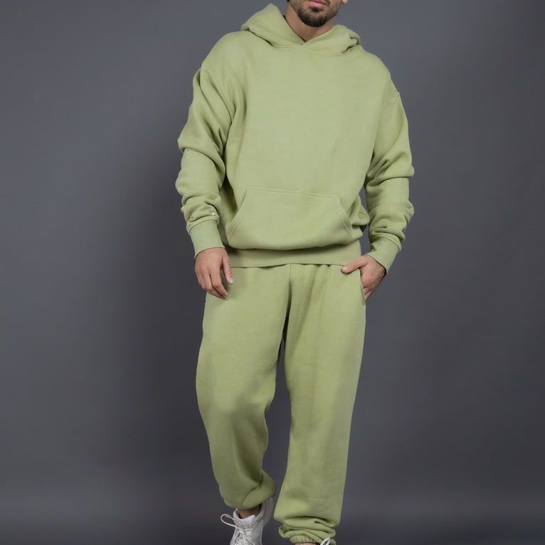 Herren Bequemer Kapuzenpullover und Jogginghose Set Echoarchiv