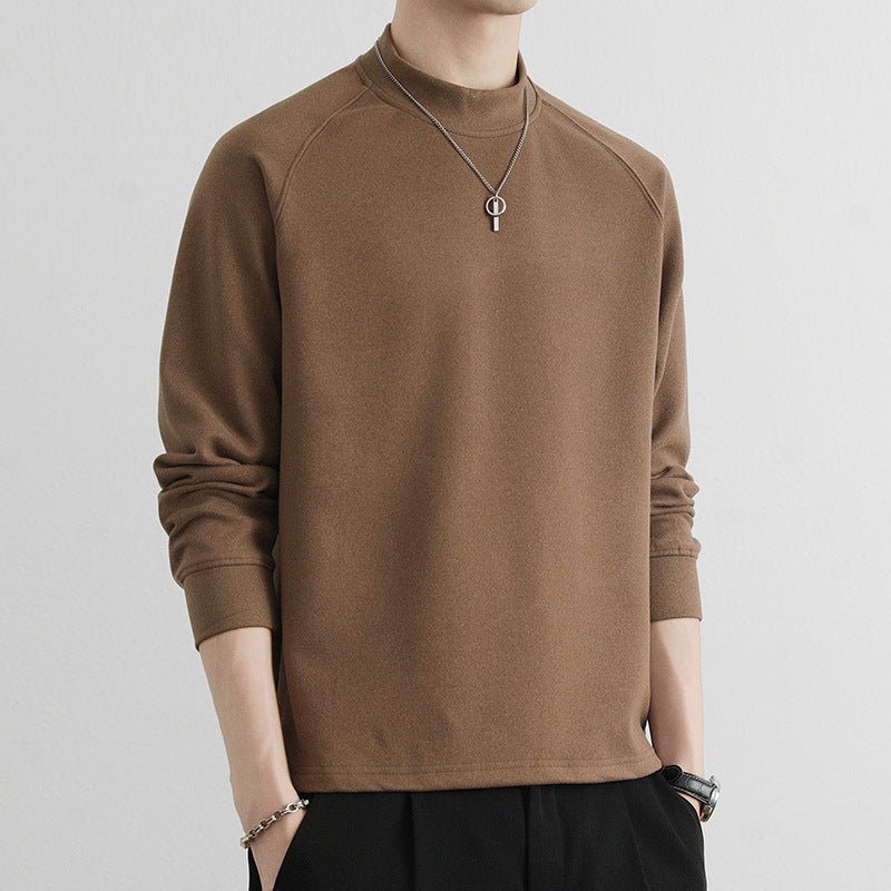Herren Minimalistisches Mockneck-Sweatshirt aus Tech‑Fleece mit Raglanärmeln Echo Archiv