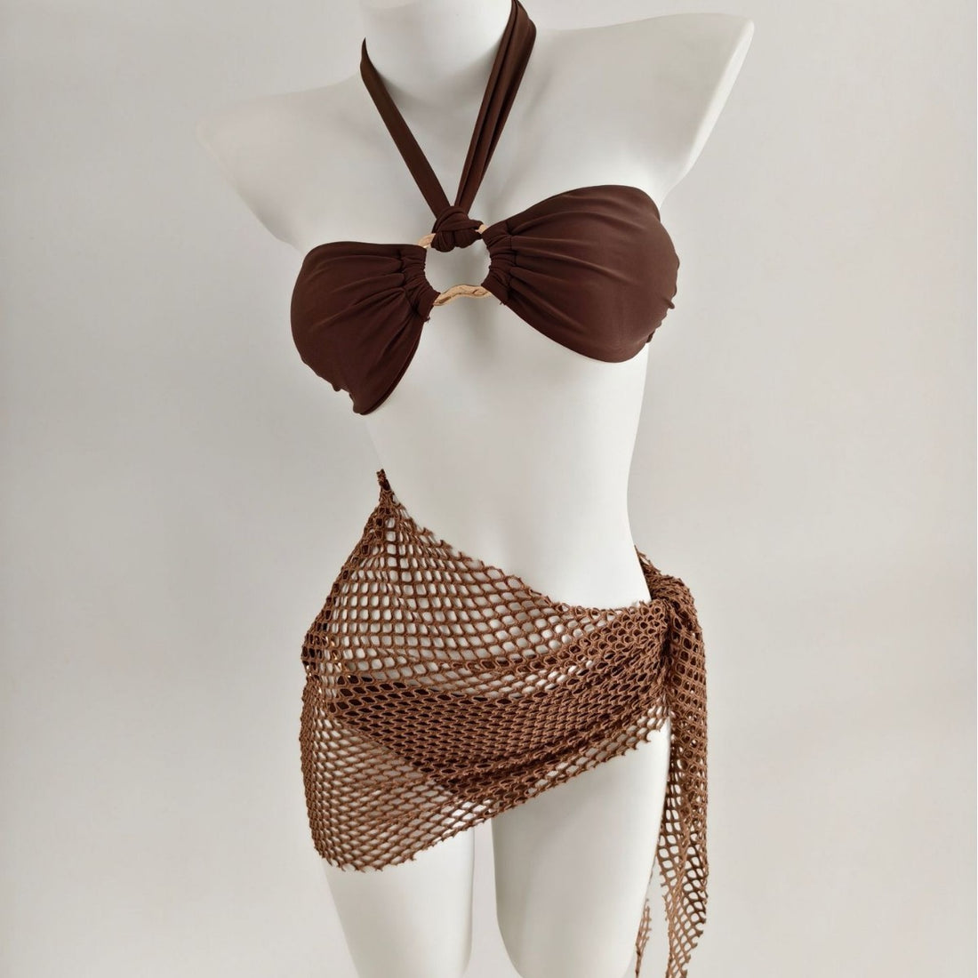Damen Triangel-Bikini mit modischen Netzrock-Details – Maréssa