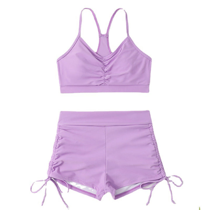 Damen Hochwertiges Sport-Bikini-Set mit Verknotungsdetail Echo Archiv