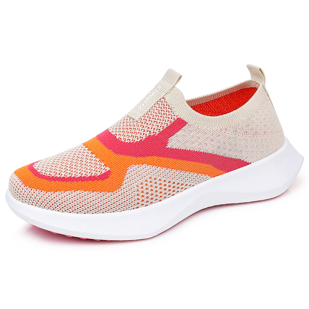 Damen nan nahtloser Strick-Sockensneaker mit elastischem Einstieg, atmungsaktiver Mesh-Struktur und leichter EVA-Dämpfung Echo Archiv
