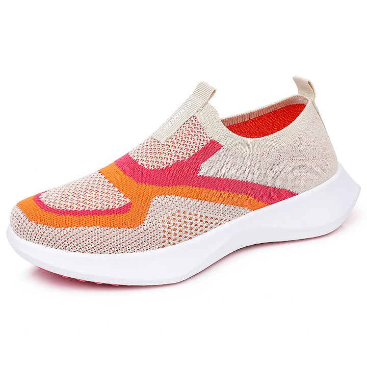 Damen nan nahtloser Strick-Sockensneaker mit elastischem Einstieg, atmungsaktiver Mesh-Struktur und leichter EVA-Dämpfung Echo Archiv