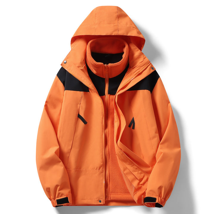 Herren wind- und wasserdichte Multifunktionsjacke mit Fleece-Innenfutter Echoarchiv
