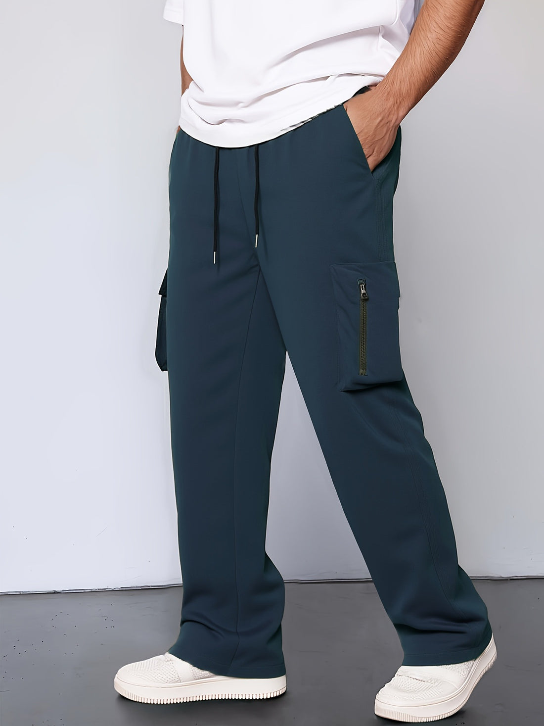 Herren Cargo-Hose mit funktionalen Taschen und verstellbarem Bund – Bravaro